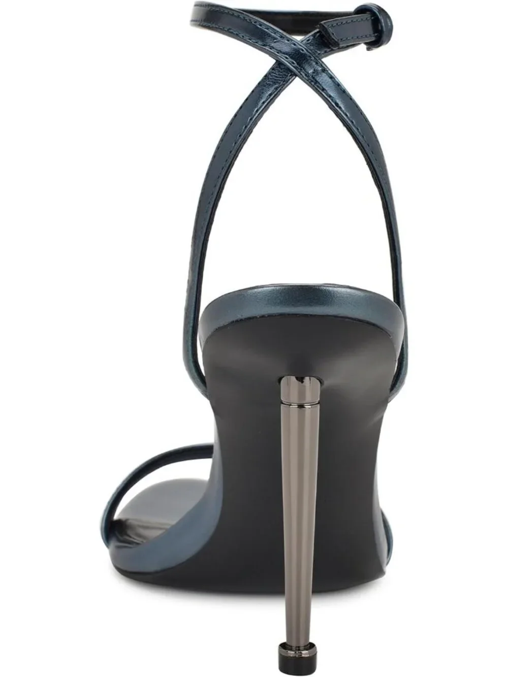 Women's Teal Blue Open Toe Ankle Strap Reina Style Lightweight Heel Sandal Shoes